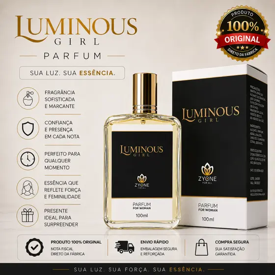 Perfume Feminino Girl Zyone Alta Fixação 25% de Essência Importada Parfum