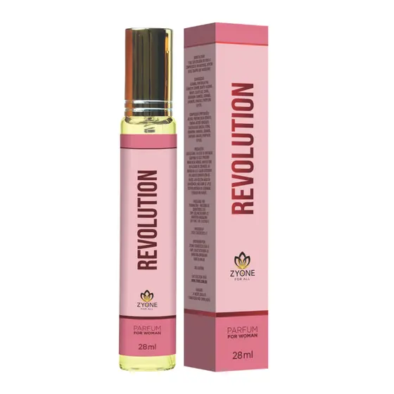 Perfume Feminino Revolution Zyone Alta Fixação 25% de Essência Importada Parfum
