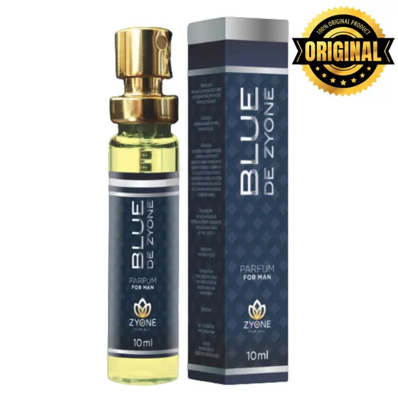 Blue Zyone Cosméticos Masculino Parfum 10ml Alta Fixação Essência Premium