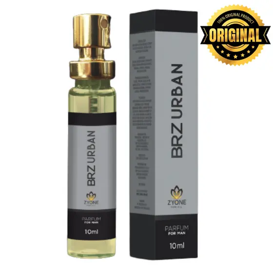 Brz Urban Zyone Cosméticos Masculino Parfum 10ml Alta Fixação Essência Premium