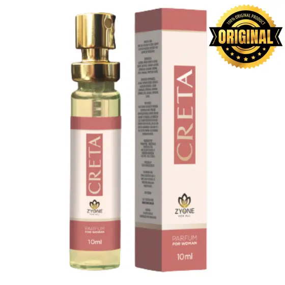 Creta Zyone Cosméticos Feminino Parfum 10ml Alta Fixação Essência Premium