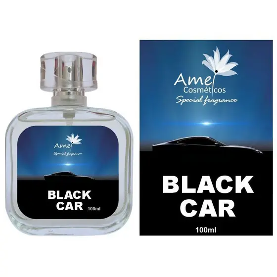 Perfume Black Car Masculino Amei Cosméticos Alta Fixação 33% de Essência Importada EDP