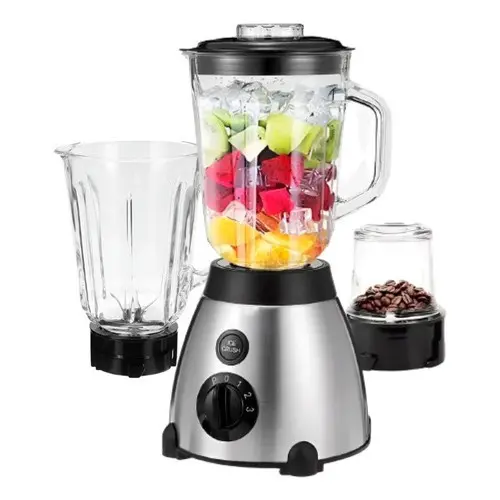 Liquidificador Suco Moedor Triturador 3 em 1 Com Jarra Copo De Vidro 1000w 1.5 Litros 110V/220V