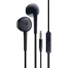 Fone de Ouvido Com Fio 1Hora 3.5mm Intra-Auricular Preto