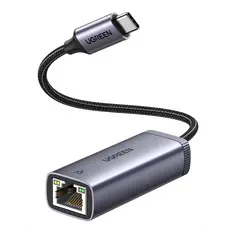 Adaptador Rede Internet Ugreen Usb C p/Rj45 Ethernet Cinza