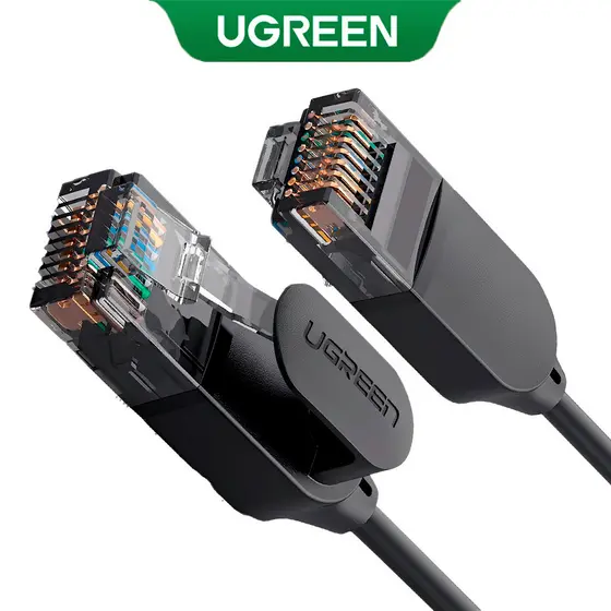UGREEN Cabo Internet Rj45 Cat6A UTP Macho 1.5Metro Preto