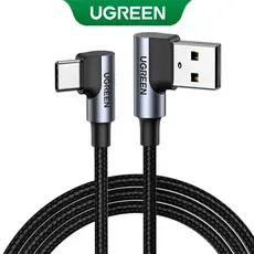 UGREEN Cabo Usb A 2.0 para Usb C Angular 2Metros Preto