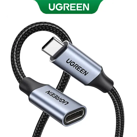 UGREEN Cabo Extensor Usb C Macho/Fêmea 1 Metro Preto