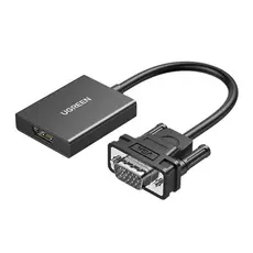 Adaptador de Vídeo Ugreen VGA p/ HDMI Macho/Fêmea Preto