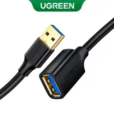 UGREEN Cabo Extensor Usb A 3.0 Macho/Fêmea 0.5 Metro Preto