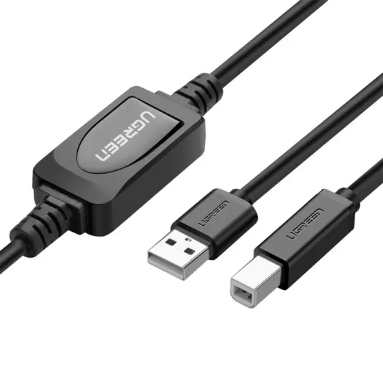 Cabo Impressora Ugreen Usb 2.0 para B Macho Ativo 15M