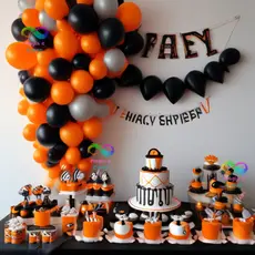 Kit 120 Balões Halloween, Bexiga dia das Bruxas Látex 9 Polegadas