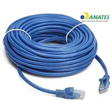 Cabo De Rede Azul Internet Lan CAT5 Patch Cord Pc Notebook Roteador Smart Tv Vídeo Game