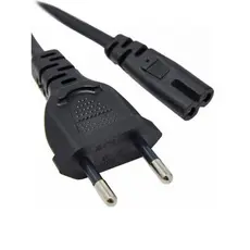 Cabo De Força Energia 2 Pinos pra caixa de som Ps2 Ps3 Ps4 Notebook 1,5m
