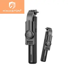 H'Maston Bastão De Selfie Tripé Bluetooth Controle Remoto Pau De Selfie Retrátil 360 Celular