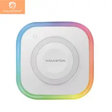 H'maston YD-74 3 em1 Carregador Magnético Sem Fio iPhone Magsafe 15W Carregamento Rápido com led