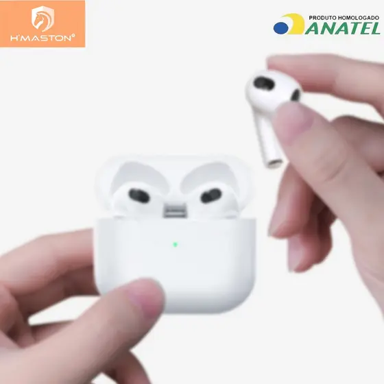 H'maston RS-20 Fone De Ouvido Bluetooth 5.4 Sem Fio Wireless In-ear Com Microfone 30 mah 5 Hora