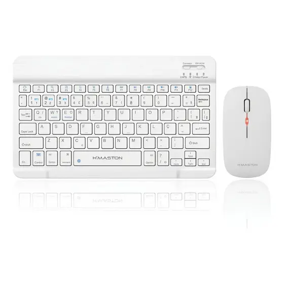 Hmaston JP-108 Kit Teclado E Mouse Sem Fio Bluetooth Para Tablet E Notebook