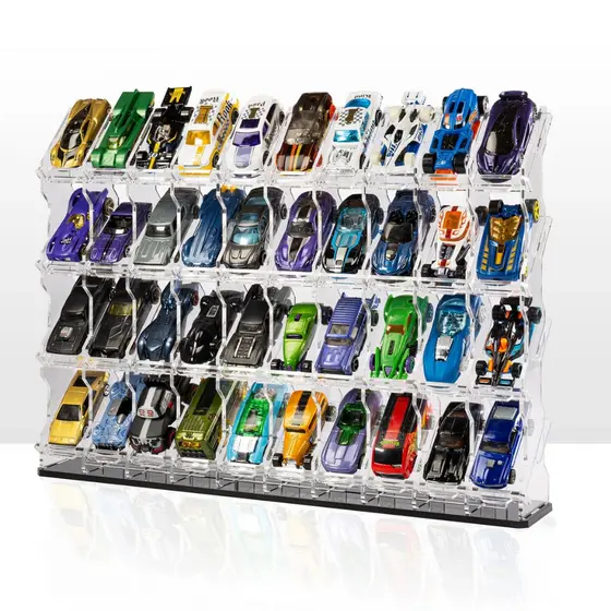 Expositor para Hot Wheels Porta 40 Carrinhos Display Escala 1:64 Diecast