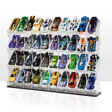 Expositor para Hot Wheels Porta 40 Carrinhos Display Escala 1:64 Diecast