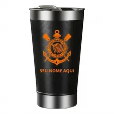 Copo Térmico Personalizado Corinthians com seu Nome 473 ml I