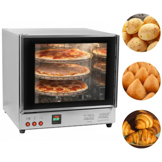 Forno Turbo Giratório 3 Bandejas Forno Digital Elétrico FGE3 Titã