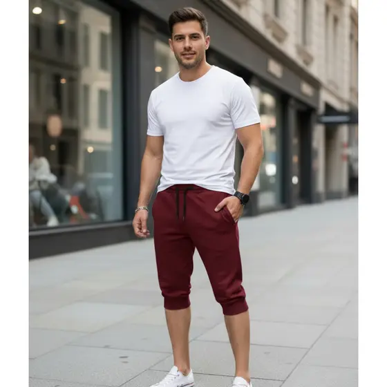 Bermuda Lisa Masculina Shorts Jogger Lançamento Top