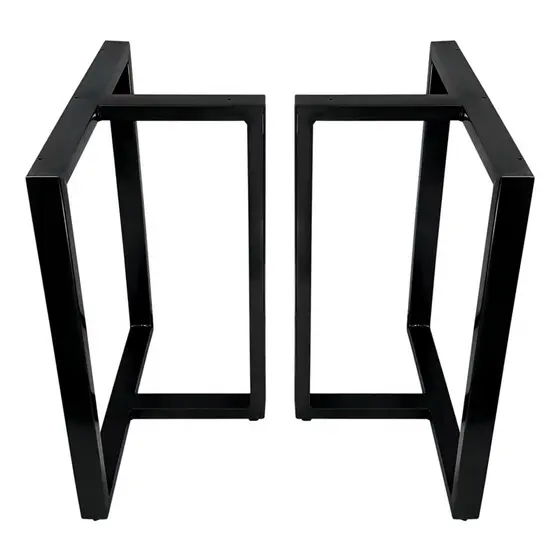 Base De Mesa De Jantar Kansas Tampos Até 2,00 X 1,00 Cor Preto