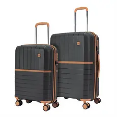 Kit 2 Malas de Viagem Bordo + Bagagem Primicia Original Rodinhas 360° Padrão Anac Cadeado Tsa Senha