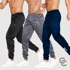 KIT 3 CALÇAS MASCULINA COM ZÍPER NOS BOLSOS