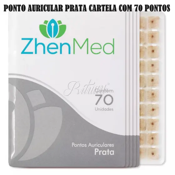 Placa Ponto Prata ZhenMed c/70 Unidades