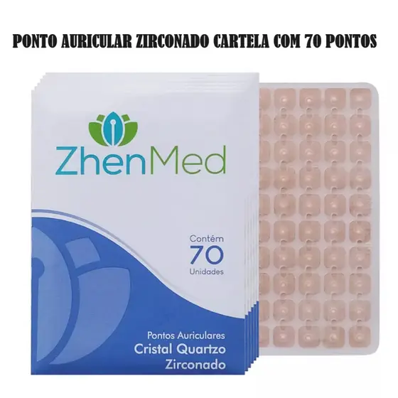 Placa Ponto Cristal Zircônado ZhenMed c/70 Unidades