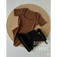 conjunto shorts alfaiataria e body suplex decote quadrado