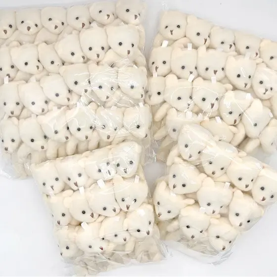 Urso siamês de pelúcia boneca embalagem transfronteiriça urso brinquedo de pelúcia chaveiro pingente saco acessórios peq