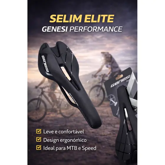 SELIM BANCO BIKE PRETO PODE SER USADO EM BIKE SPEED