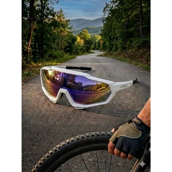 ÓCULOS DE CICLISMO GENESI ELITE COM FLANELINHA E SAQUINHO PORTA ÓCULOS