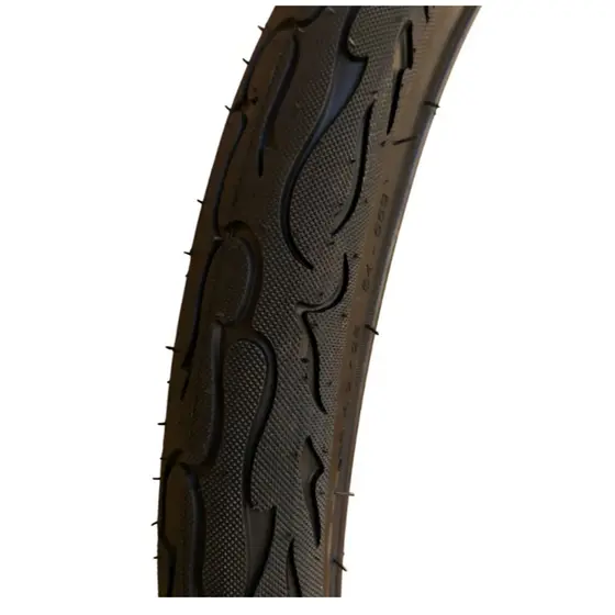 Pneu Aro 26x2.125 Flame Fire Balão Colorido Bike Grau Wheeling Preto