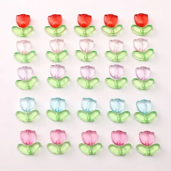 90 Pcs Micangas De Tulipas Faz Colar Pulseiras-binbin