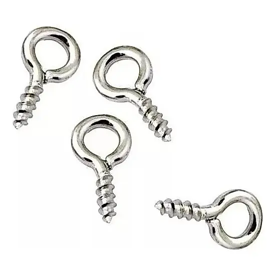 100-500 Pcs Mini Pitão Rosqueável Prata/dourado  4x8mm / 5x10mm  Artesanato
