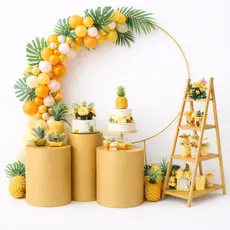 Kit Pegue Monte Festa Cilindros  Arco Redondo Escadinha Decoração Completa Desmontável Envio Rápido