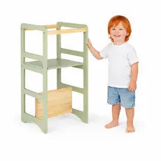 Torre De Aprendizado Montessori Cozinha Madeira Para Criança Educação Infantil Segura Pedagógica MDF