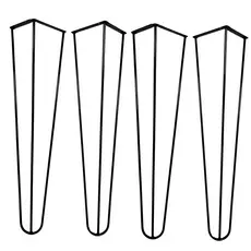 Pé De Mesa Hairpin Estilo Industrial D Ferro Para Escrivaninha, Aparador Kit com 4 Resistente 75CM .