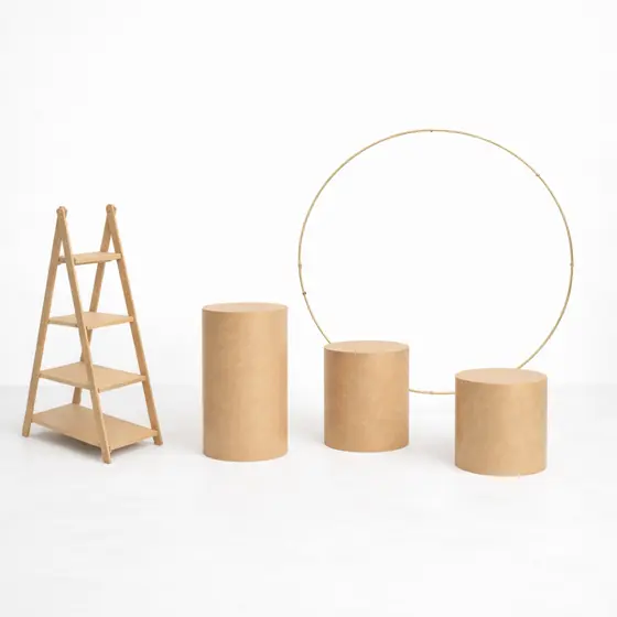 Kit Pegue E Monte Arco P/ Tecido Com Trio Mesas + Escadinha