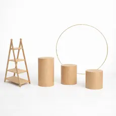 Kit Pegue E Monte Arco P/ Tecido Com Trio Mesas + Escadinha