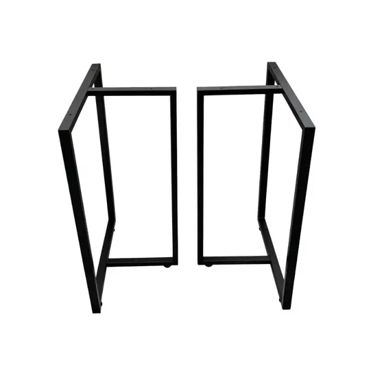 Par Pé Para Mesa Industrial Em Aço Metalon Para Mesa De Madeira Com Tubo Resistente