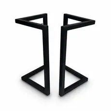 Pé de Mesa Industrial Metalon Base Em Aço Ferro Escritório Estilo Jantar Suporte de Vidro ou Madeira