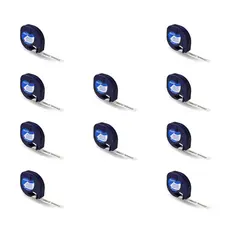 Fita Compatível para Rotuladores DYMO Letratag Kit com 10 Unidades 12mm x 4m Impressão Branca
