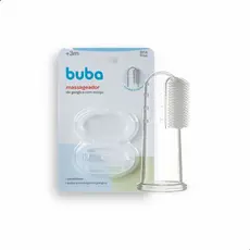 Massageador Dedeira de Gengiva Buba Baby Silicone Sensorial Seguro para Higiene Dentição Bebê