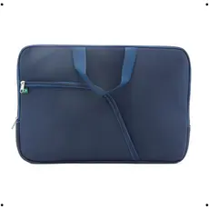 Capa Case Notebook 15.6 Pasta Azul Impermeável Resistente C/ Alça Bolso Externo Zíper