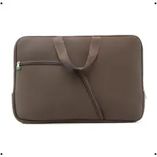 Capa Case Notebook Marrom 15.6 Pasta Impermeável Resistente 14/15/17 Polegadas C/ Alça Bolso Externo